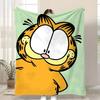 GATTO GIALLO Garfield Plaid Morbido Pile Corallo Coperta 310gsm Soffice Caldo Plaid per Divano Letto Divano Arredamento Camera da Letto