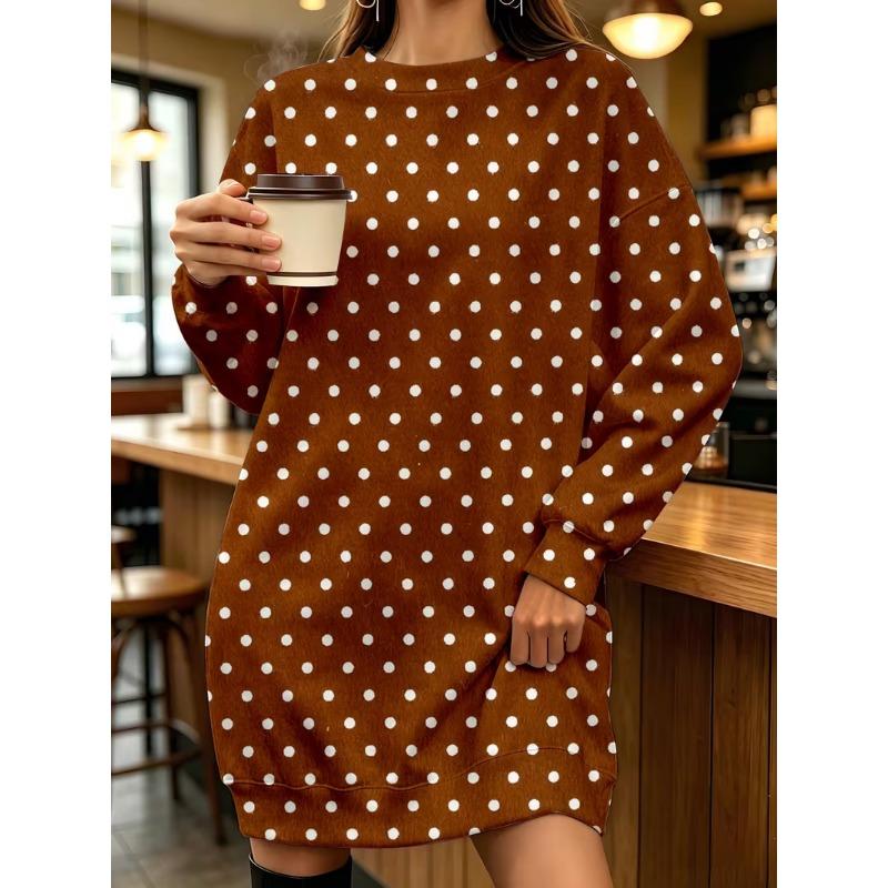 Women's casual fashion long sleeve short skirt