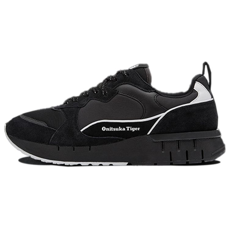 Onitsuka Tiger Bravon Comfortable Trendy Fabric Synthetic Leather Durable Low-Top Casual Running Shoes Unisex sneaker Black 1183B899-001