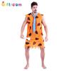Adult Men's Yellow Spotted Yeti Costume Perfect For Halloween Cosplay Stage Performance