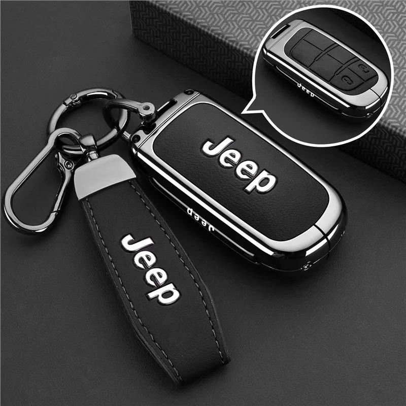 Car Key Case Cover For Jeep Freedom Light Jeep Freedom Warrior Grand Cherokee Commander Keychain Keyless Auto Accessories ALW1