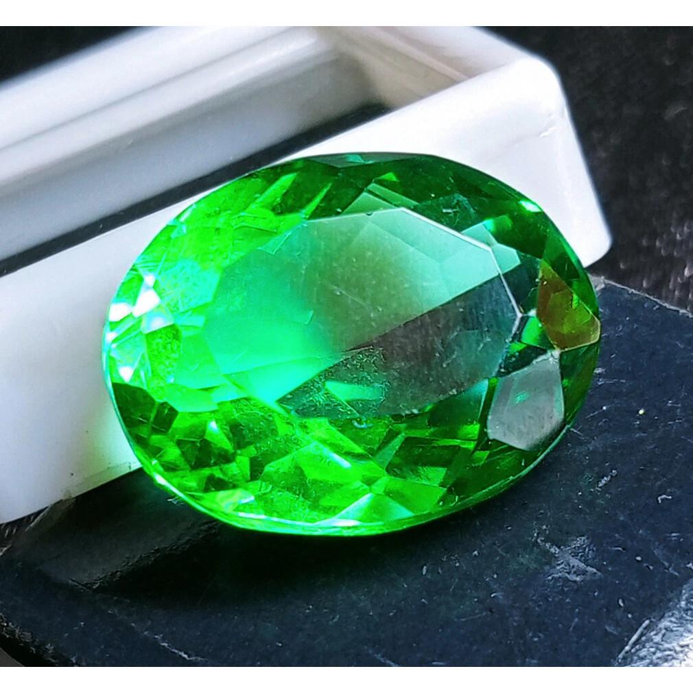 Natural Green Peridot Oval 18-19 Ct Certified Rare Loose Gemstone