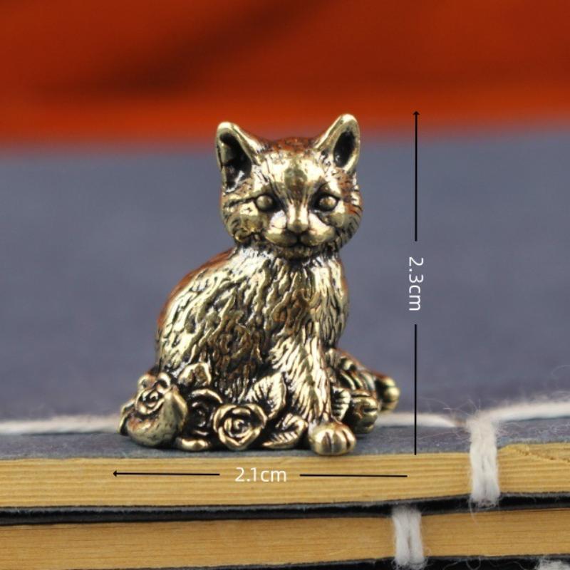 Brass Mini Insect Figurines Retro Antique Finish Exquisite Carved Small Decor for Home Shelf Art Collection Birthday Gift Choice