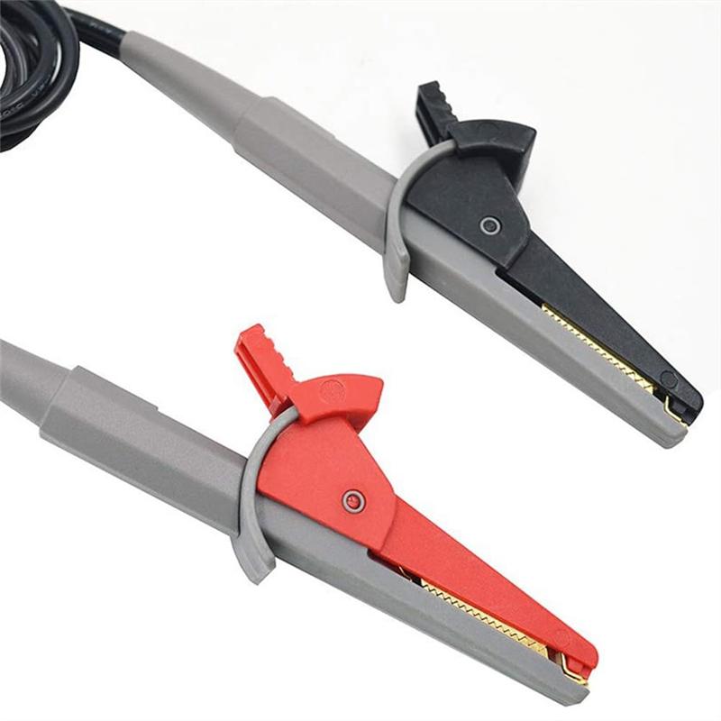 Silicone Test Cable With 4Mm Banana Plug Test Lead For Battery Internal Resistance LCR Tester Crocodile Clips Included