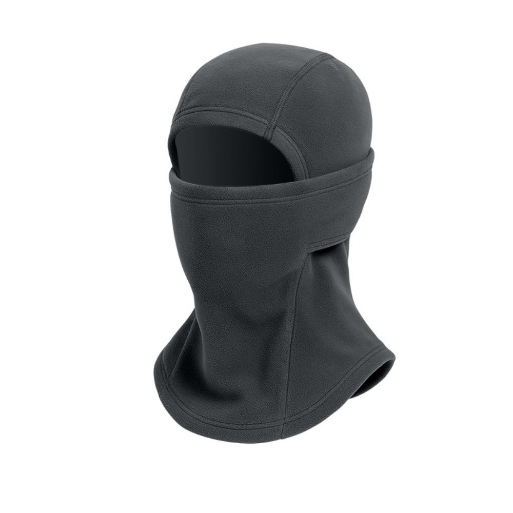Thermal Cycling Head Cover Fleece Full Face Mask Winter Mask Balaclava Cycling Hat Skiing темно серый