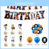 Accesorii Petrecere Ziua de Naștere Ninja Naruto Decorați Cu Baloane Colorate Steaguri Trase și Toppere pentru Tort