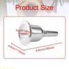 A1A2 Brass Tuba Mouthpiece Portable Rustproof Trombone Mouthpiece Musical Instrument Accessories for Beginners Player