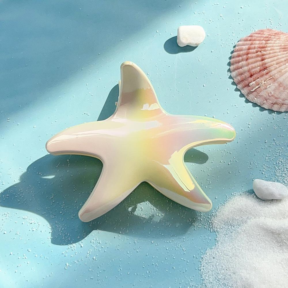 Gradient Color Girl's Hair Clip Ocean Headwear New Starfish Hair Claw Clips  Headdress