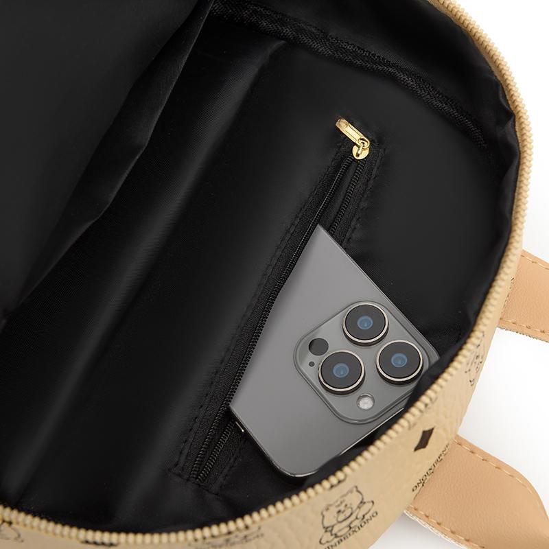 Print Rucksack Große Kapazität Umhängetasche PU Damen Reisetasche