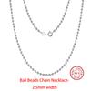 EFFIE QUEEN Real 925 Sterling Silver Diamond Cut Twist Rope Figaro Cuban Snake Bead Box Link Chain Necklace DIY Fine Jewelry SC
