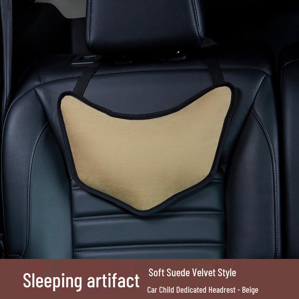 Children's Cartoon Car Headrest Neck Pillow & Lumbar Support Cushion