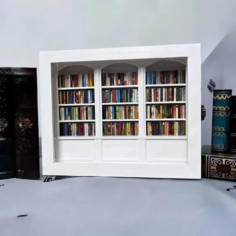 Creative Anti-Anxiety Bookshelf Miniature Book Match Boxes Gift Shake Away Your Anxiety Doll House Decoration Gifts