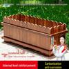 Woeer Outdoor Anticorrosive Solid Wood Planter Box