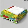 1PC Mr. Men Little Miss Custom Name Patterned Flannel Blanket Suitable For All Seasons for Home Decor Warmth and Comfort Gifts Holiday Present