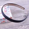 24 Stück/Los Satin Kunststoff Stirnband Einfarbig Haarbänder Kinder Schlichtes Haarband Kopfreifen Haarschmuck Für Frauen 15MM Breit