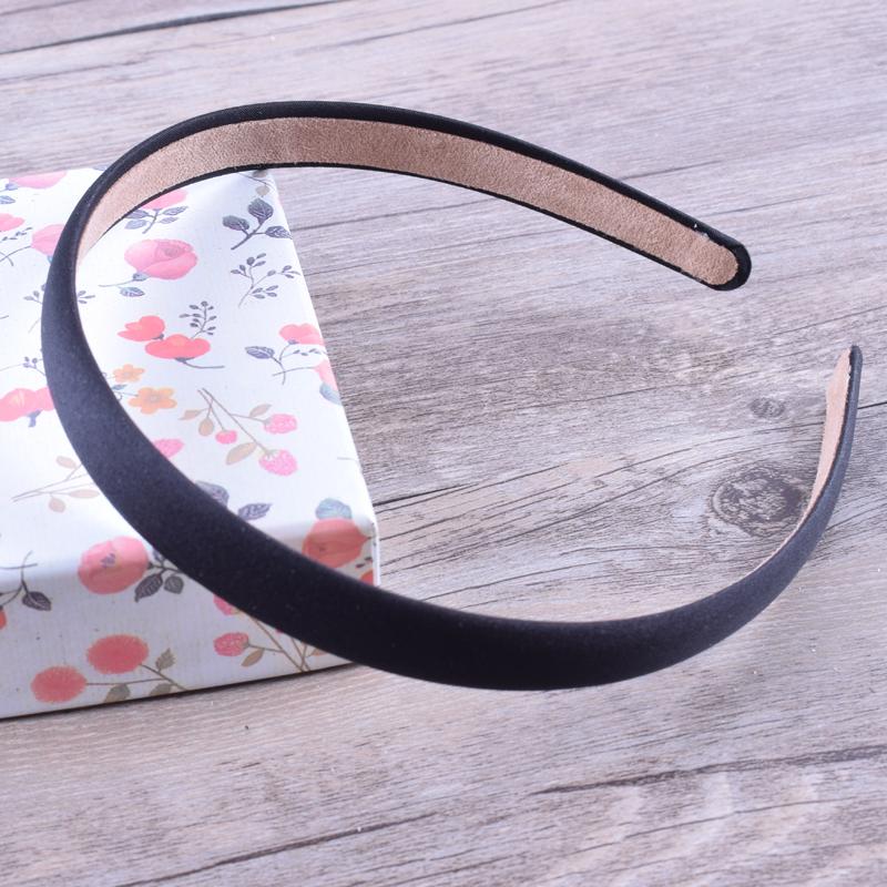 24 Stück/Los Satin Kunststoff Stirnband Einfarbig Haarbänder Kinder Schlichtes Haarband Kopfreifen Haarschmuck Für Frauen 15MM Breit