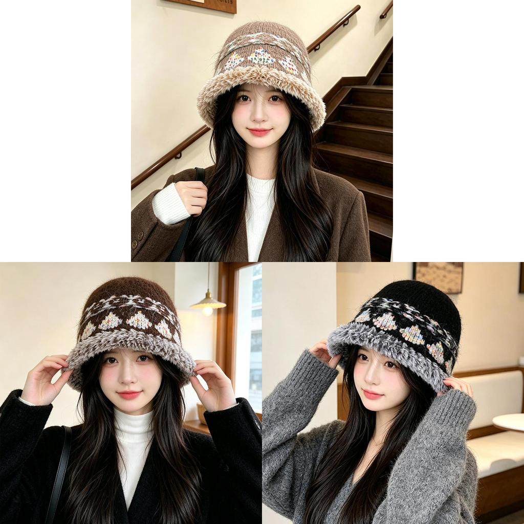 Wool Blend Vintage Fisherman Hat For Women Winter Fashion Casual Travel Accessories