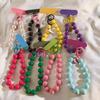 Rainbow Bead Mobile Phone Lanyard, Retro Bead Mobile Phone Lanyard, Suitable for Mobile Phones, Luggage Accessories