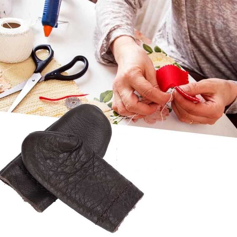 3/5/7/9/11 On Leather Thumb Protection Thimble Fingertip Shielding Hand Sewing Sewing Flexibility