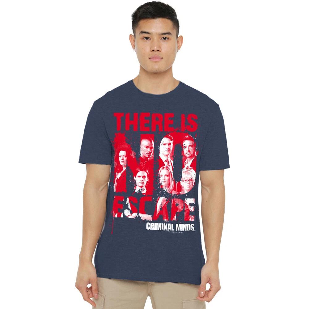 Criminal Minds No Escape T-Shirt S-2XL, Navy 4XL