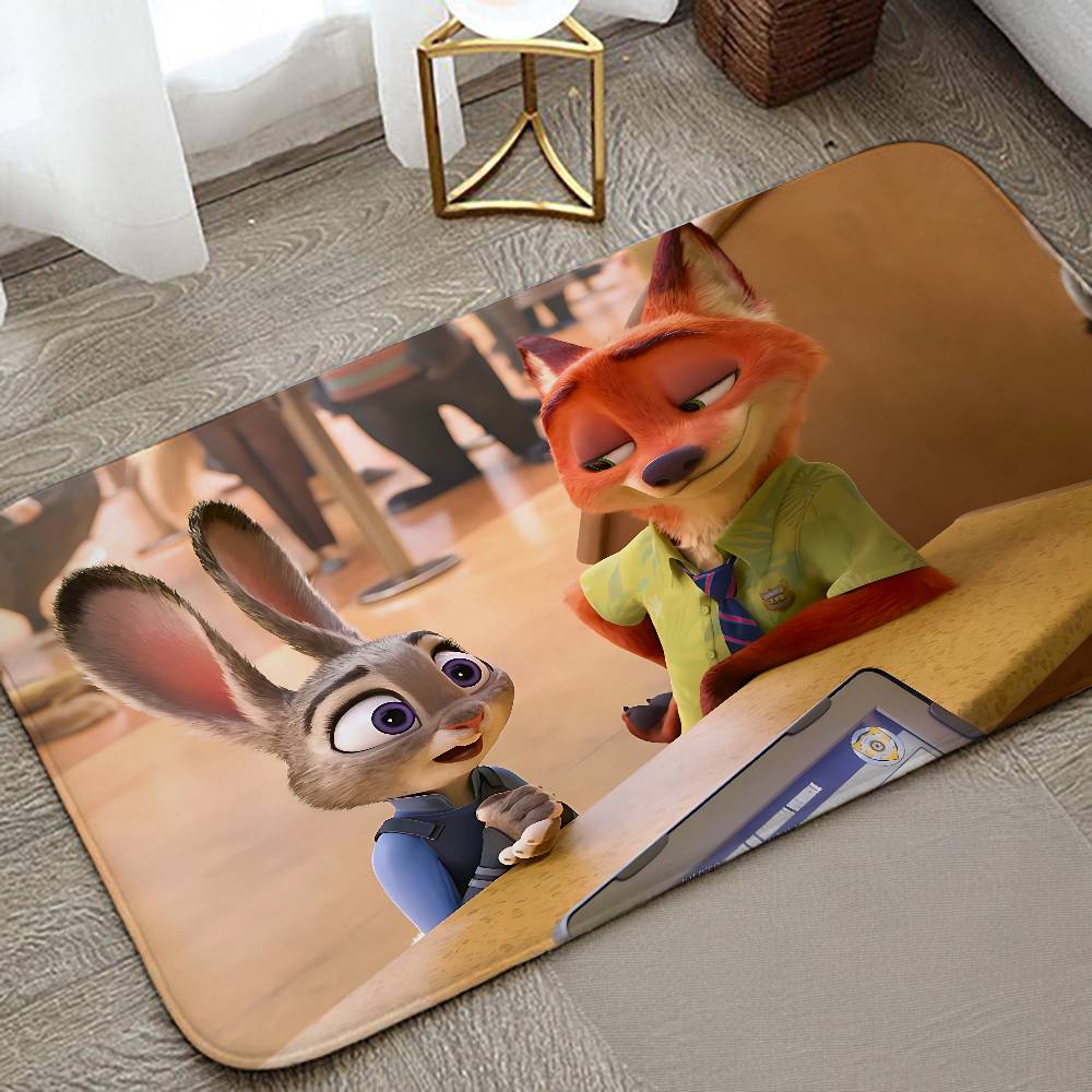 Cartoon C-Zootopia-A Floor Mat Living Room Rug For Bedroom Welcome Mat Outdoor Rug