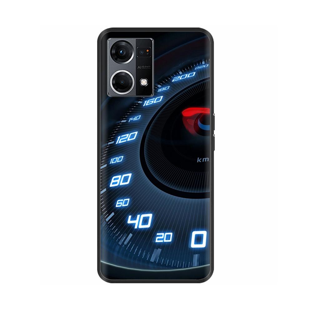 Hülle für Oppo Reno7 4G Hülle Reno7 Silikon Weich Stoßfest TPU Rückseiten für OPPO F21 Pro Reno 7 4G Hülle Schwarze Bumper Fundas