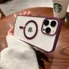 Luxury Transparent For Magsafe Magnetic Case For iPhone 15 14 13 12 11 Pro Max 15 14 Plus Wireless Charging Cover Accessories