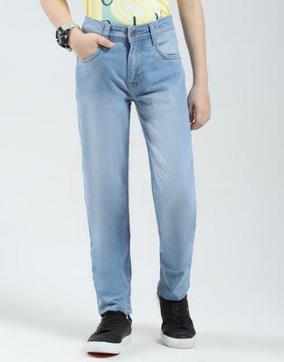 Boys Solid Slim Fit Jeans