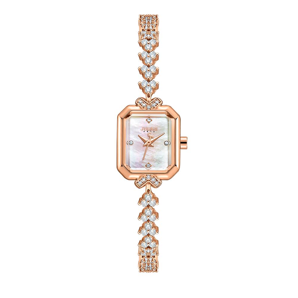 Jyullieoseu Ja-1437 Square Cubic Women'S Metal Watch
