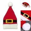 Red Knitted Christmas Hat Dress Up Santa Claus Cap Women Men Knit Christmas Beanie  Outdoor