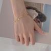 Fashion Stainless Steel  Double-Layer Snake Bone Six Small Square Bracelet, A Gift For Women's Love Wholesale
