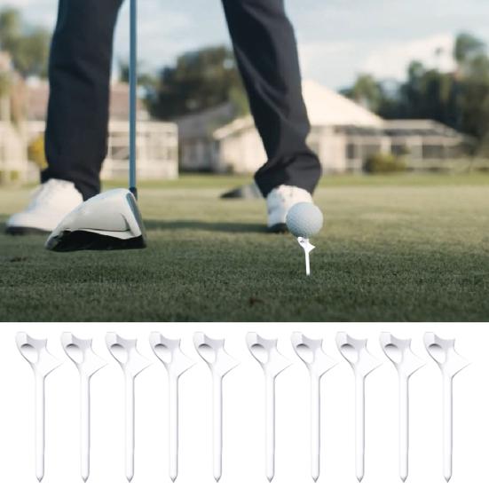 20PCS Professional Plastic Golf Tees Reduce Side Spin and Friction Increase Distance Golf Accessories for Beginners Pros