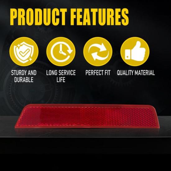 Rear Driver Left Bumper Reflector For 2010-2017 Chevrolet Equinox 25803057