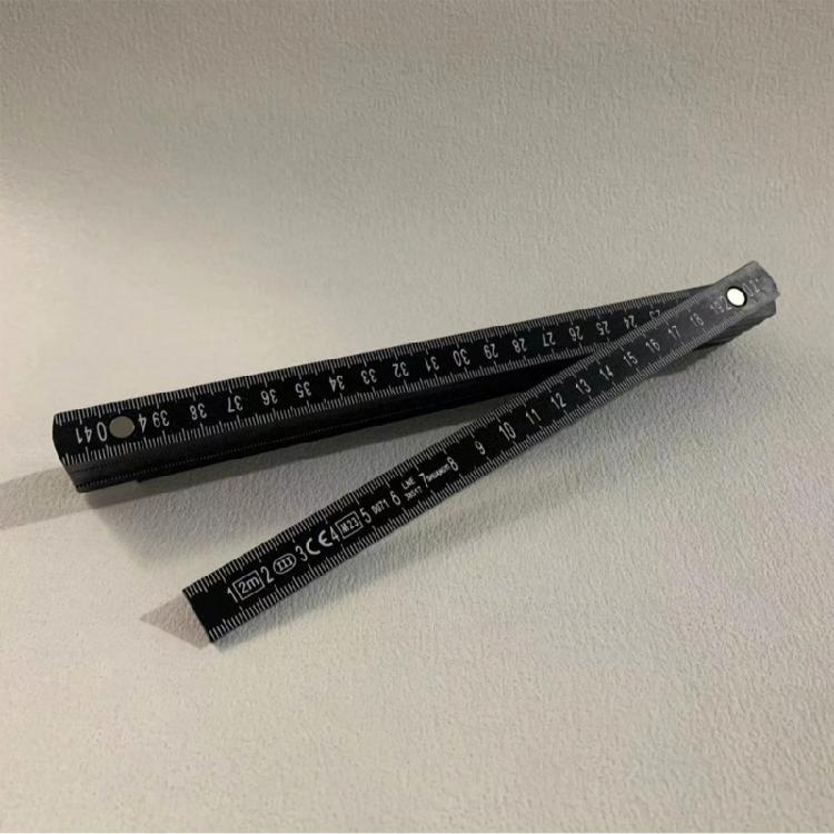 Portable 2m Folding Ruler Measurement Device With Metal Rivets Suitable For Indoor And Outdoor Measurement Needs