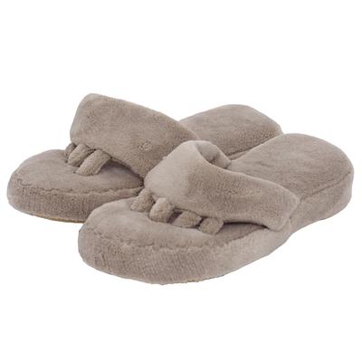 Chinelo de Microfibra Lavável Okamura Tamanho M Cinco Dedos, AAAA1104PBE, Bege,