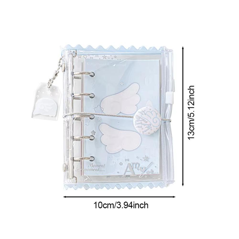 Süßes Ins-Stil Verkleidungs M5 Ordner Journalbuch PVC Buntes Lose Spiralbindung Notizbuch Mini DIY Mini M5 Album