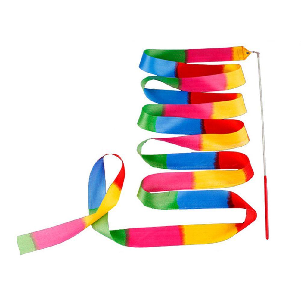 Colorful Professional Gymnastic Ballet Art 4M Props Dance Stick Ballet Streamer Gymnastics Ribbons