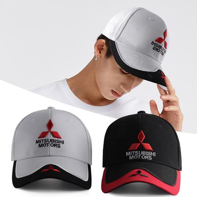 Car Baseball Cap For Mitsubishi Pajero Outlander Lancer Ralliart ASX Outdoor Summer Adjustable Peaked Cap Embroidered Casual Hat