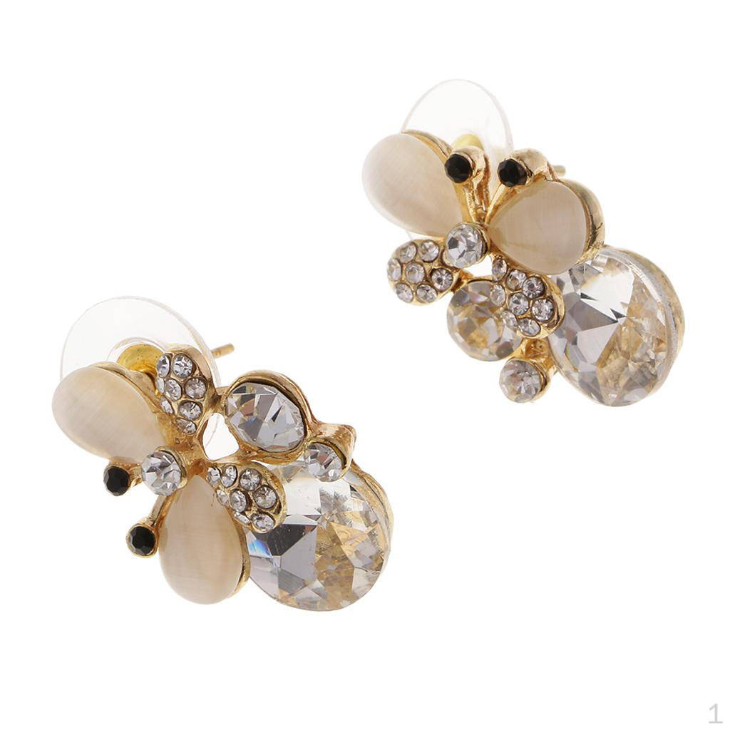 Crystal Rhinestone Earrings Fashion Wedding белый