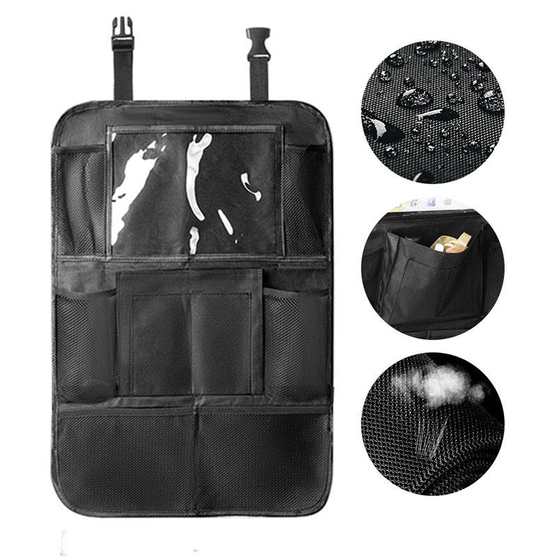 1Pcs Automobile Seat Back Storage Bag Car Seat Back Protector Cover Universal Car Back Seat Organizer with Storage Pockets