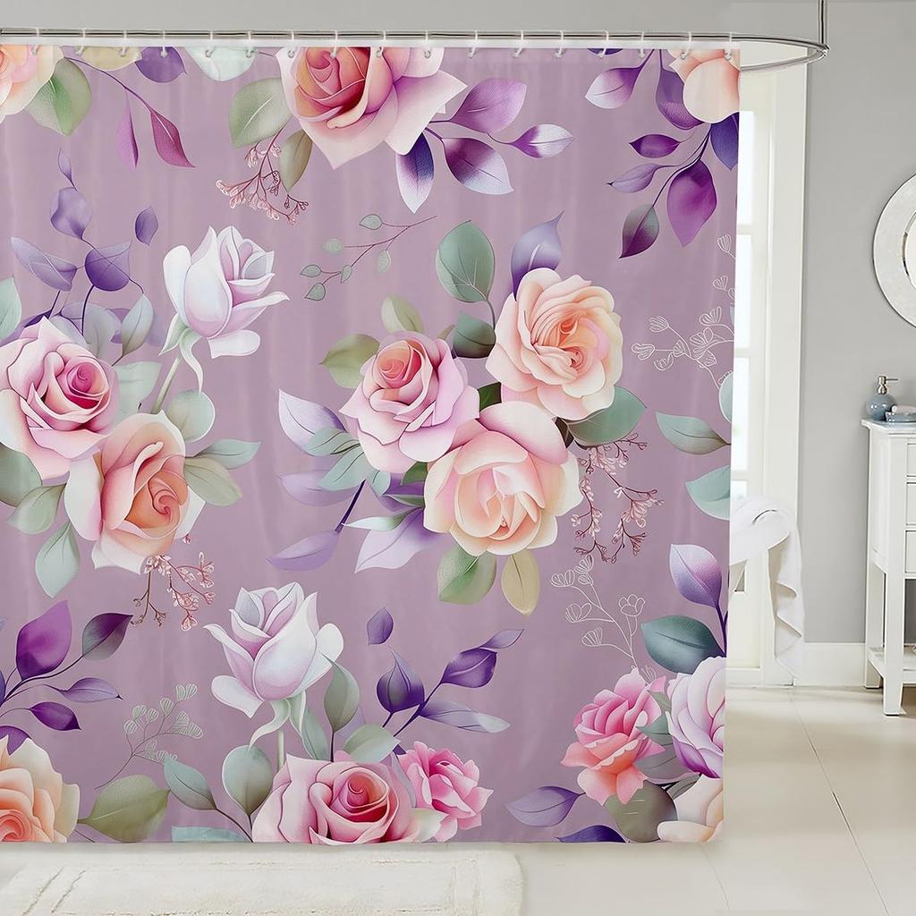 Cat Shower Curtain Japanese Style Bathroom Shower Curtain Sets for Kids Boys Girls Teens,Ocean Wave Fabric Shower Curtain