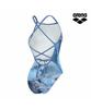 Alena Blooming Mist Dress Double Cross Strap Tie-Back A6Sl1Lo63Blu