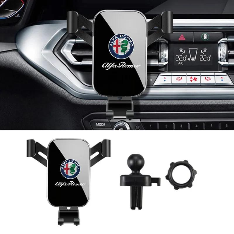 

Car Stickers For Alfa Romeo Car Air Vent Clip Mount Gravity Phone Holder Smartphone GPS Bracket For Alfa Romeo giulia stelvio gi