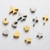 5pcs Stainless Steel Polish Heart Bracelet Beads Moon Star Airplane Spacer Beads DIY Jewelry Making Necklace Findings Wholesale