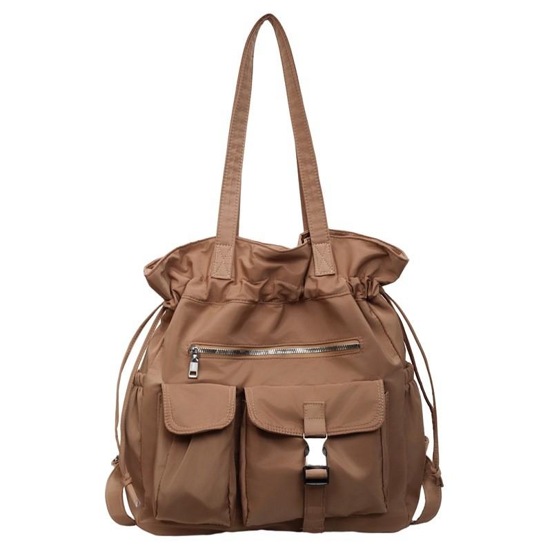 Simple Nylon Bag For Women With Soft Structure And Multiple Compartments For Everyday Carry
