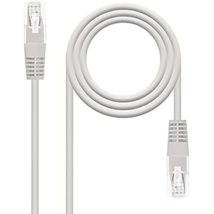 NANOCABLE 10.20.0430 - Câble Réseau RJ45 CAT.6 UTP AWG24, Gris, 30 M