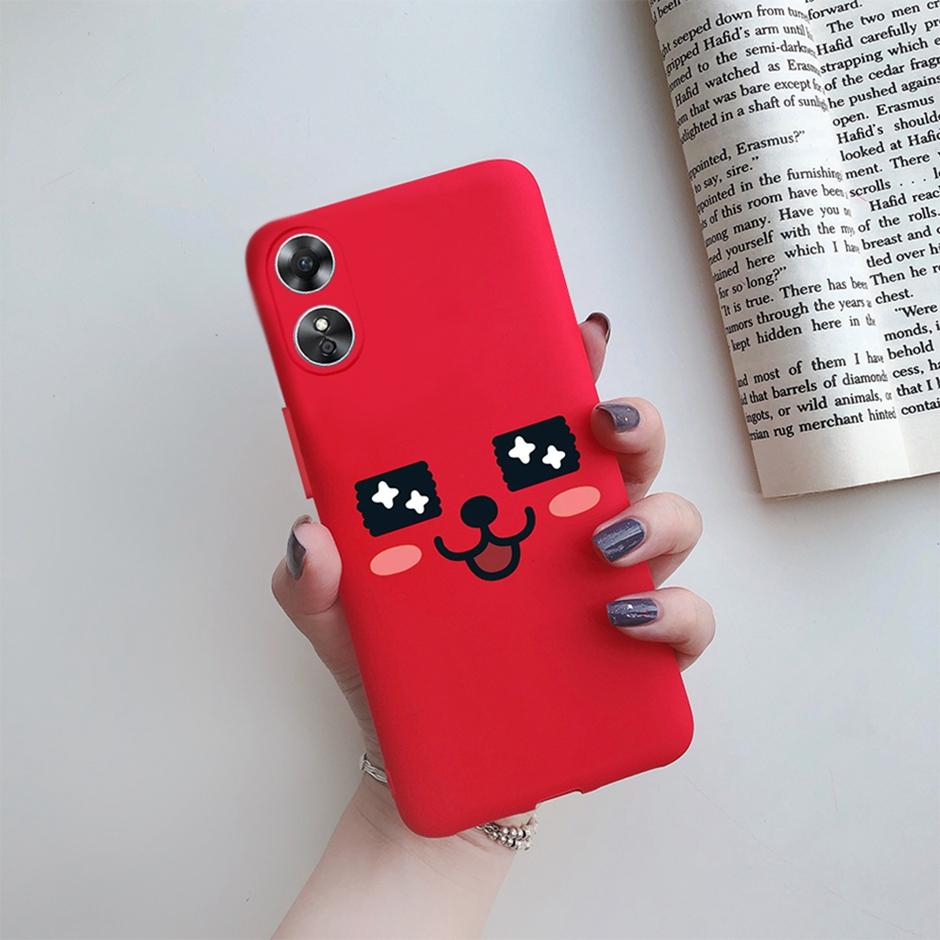 For OPPO A17 Phone Case CPH2477 Flower Butterfly Casing TPU Soft Silicone Back Cover for Oppo A17 A 17 Shell OppoA17 Bumper Capa