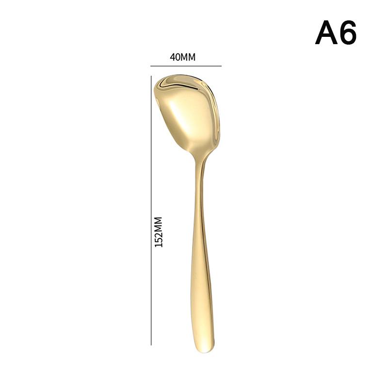 Big Salad Spoon Fork Set Stainless Steel Kitchen Food Server Pasta Utensils Public Gold Tableware Using Buffet Restaurant Tools