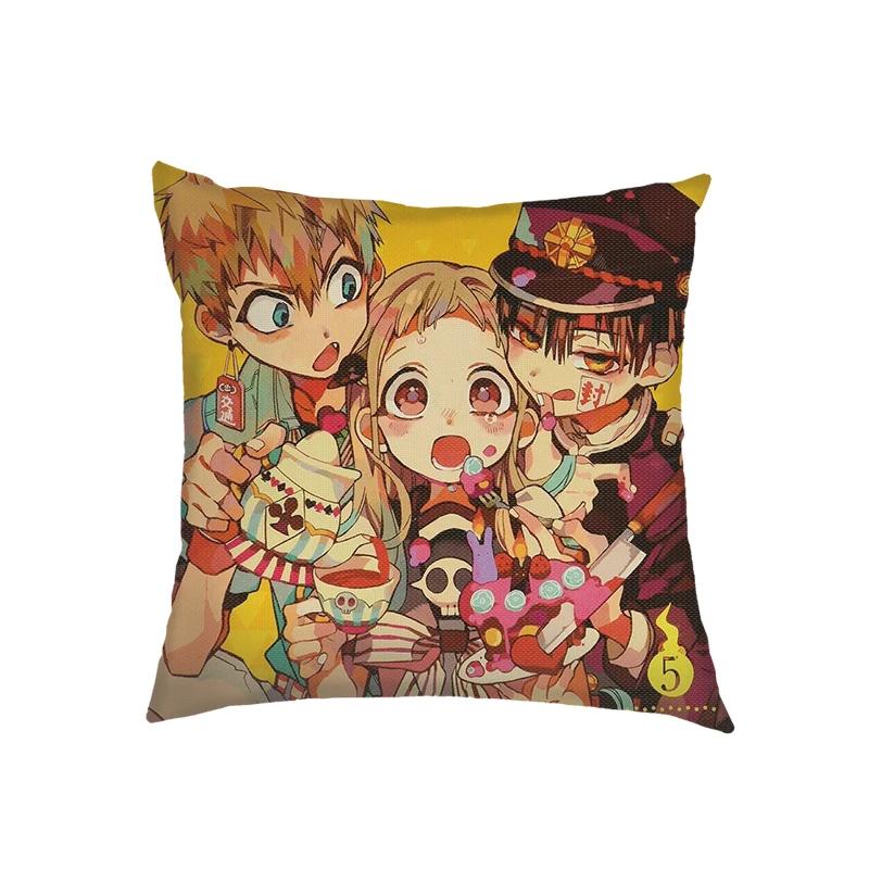 Toilet Bound Hanako Kun Druck Kissenbezug Houkago Shounen Hanako-kun Kissenbezug Sofa Heimdekor Cartoon Zierkissenbezüge