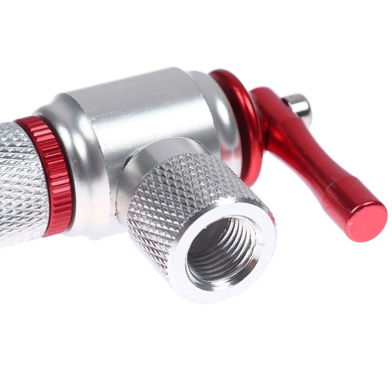 Portable Mountain Bike Co2 Cylinder Pump Gas Nozzle Fast Inflator Head Adapter
